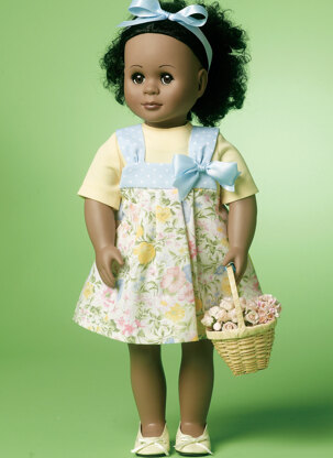 McCall's 18 (46cm) Doll Clothes M6526 - Paper Pattern Size One Size Only