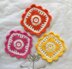Flower square coaster by HueLaVive
