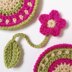 Flower Bookmark and Circular Coaster Set