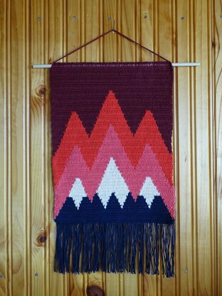 Sunrise Mountains Wall Hanging