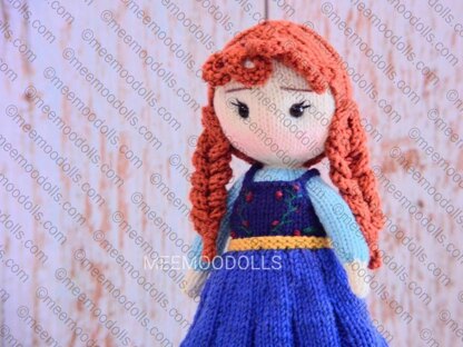 ANNA. Knitting doll pattern.