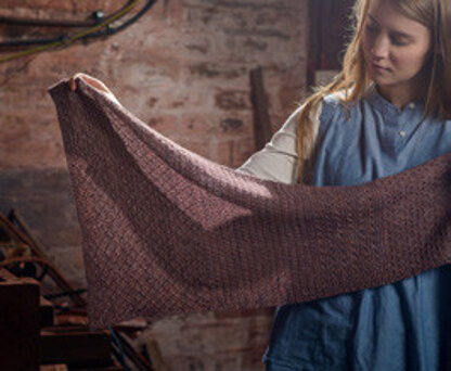 Textured Shawl in The Fibre Co. Meadow - Downloadable PDF