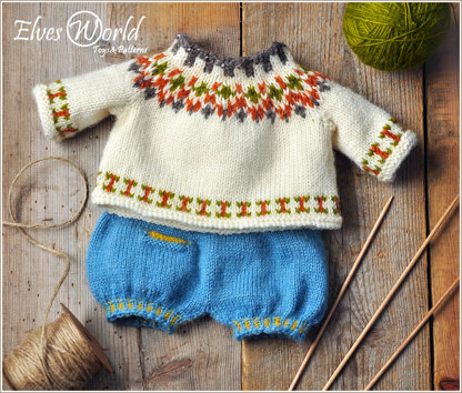 Pretty Nordic-Style Teddy Outfit