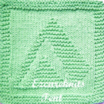 Tent - knitting pattern