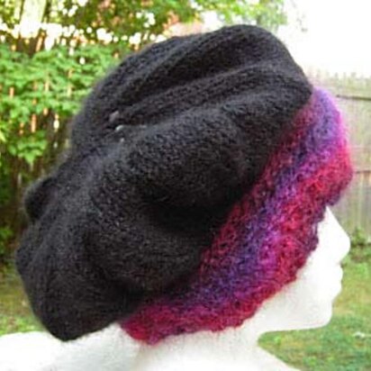 Brioche Lace Hat - knitting pattern