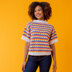 Paintbox Yarns Shell Stitch Tee PDF (Free)