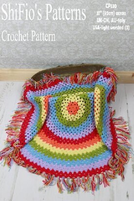 Granny St Shawl Crochet Pattern #330