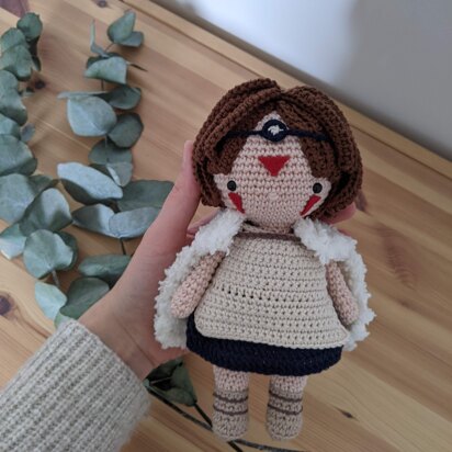 Wolf princess - crochet doll pattern