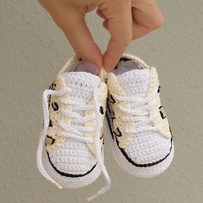 Leopard print baby shoes sneakers