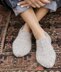 Churchmouse Studio Cozy Slipper Socks in Rowan Brushed Fleece/Kelbourne Lucky Tweed PDF