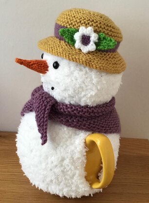 Mrs Snowlady tea cosy