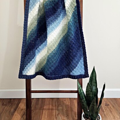 Caspian C2C Crochet Blanket