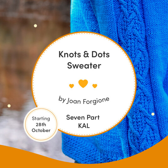 Knots & Dots Sweater KAL: get your pattern with 25 percent discount until 27th October!