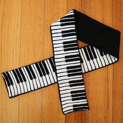 Piano Colourwork Scarf