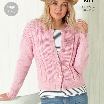 Ladies Cardigans in King Cole Paradise Beaches DK  - 5616 - Downloadable PDF