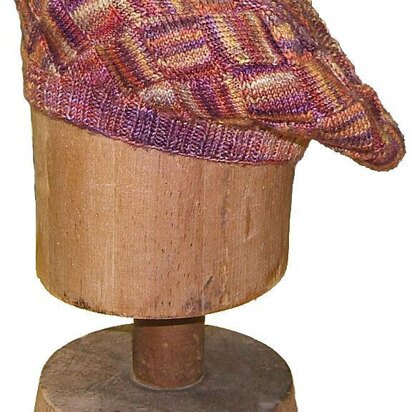 Blustery Day Beret Entrelac Hat Pattern