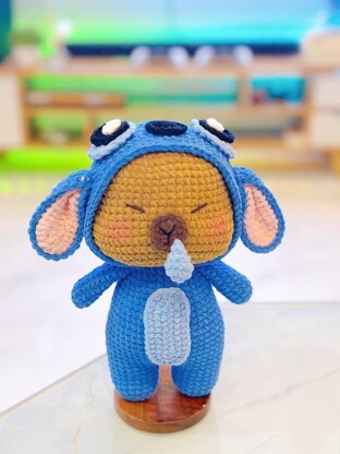 Capybara stitch crochet pattern