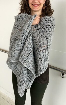 Crochet Shawl Pattern: Shawl We Wrap-It-Up Wrap