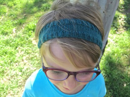 Short row headband