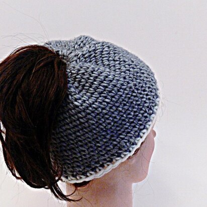 Bun Hat Knit Look Crochet