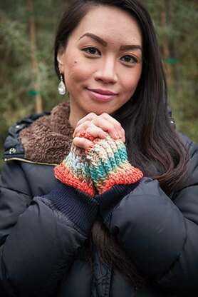 Sunset Ridge Fingerless Gloves