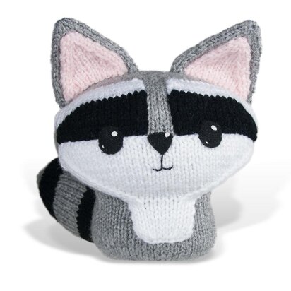 Large Knit Amigurumi Raccoon - knitting pattern