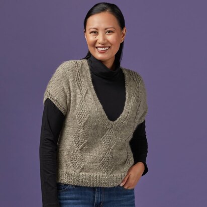 1262 - Mojave  -  Slipover Knitting Pattern for Women in Valley Yarns Hardwick by Valley Yarns