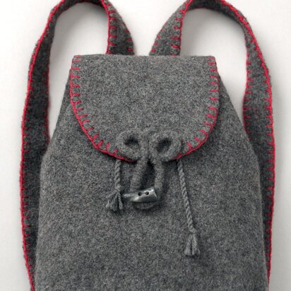 Felted Flannel Backpack in Patons Classic Wool Worsted