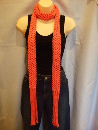 Long Lace Cotton Scarf