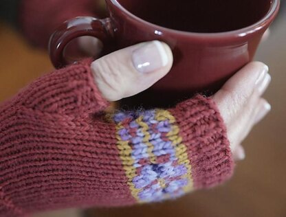 Colour Winter Bright Fingerless Mitts