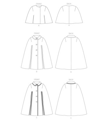 Vogue Misses' Cape V1838 - Sewing Pattern