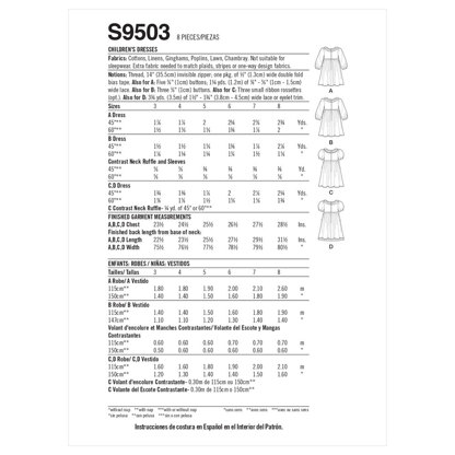 Simplicity Kinder- und Damenkleider S9503 - Schnittmuster