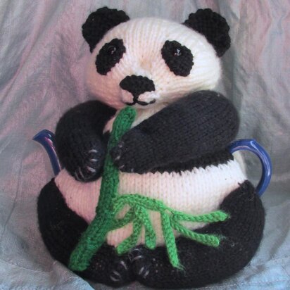Panda Tea Cosy and Toy - knitting pattern