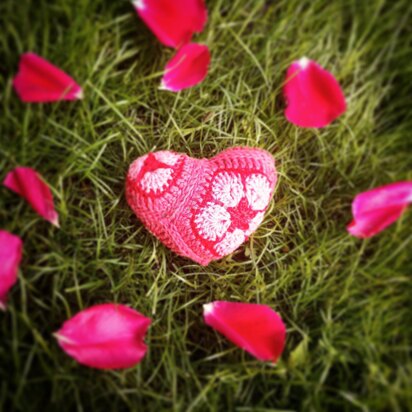 Herz mit African flowers Heart for Valentine