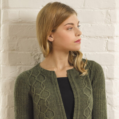 Ivy Cardigan - Knitting Pattern for Women in Tahki Yarns Alden