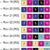 C2C Miami Vice Square Cushion Neon Lights Pillow Crochet Pattern
