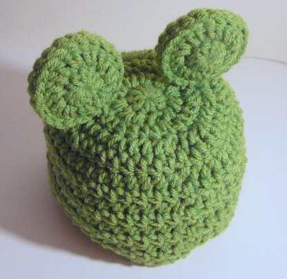 Frog Hat Newborn to Adult