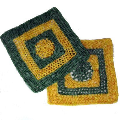 Picots and Lace - 8" square
