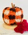 Gingham Plaid Crochet Pumpkin