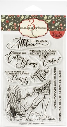 Colorado Craft Company Clear Stamps 4"X6" - Easter Blessings-Lovely Legs