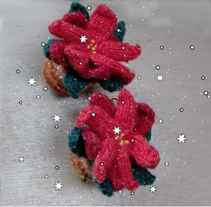 Poinsettia Christmas Ornament