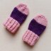 Colour Block Baby Mittens