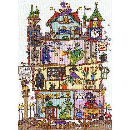 Bothy Threads Cut Thru' Magic School Cross Stitch Kit - 26cm x 36cm