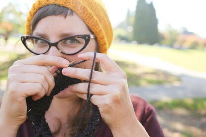 The Teach-Your-Friend-How-To-Knit-A-Hat Hat
