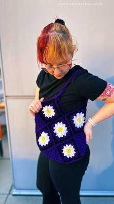 Daisy Granny Square Bag