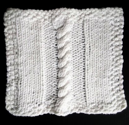 Cable Washcloth