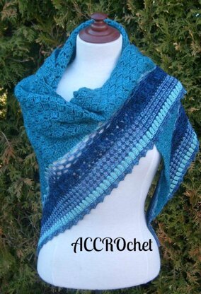 Summer Rain shawl