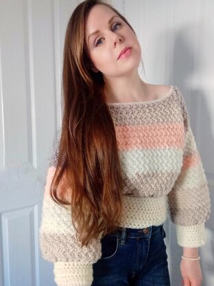 Crochet Solange Cropped Sweater Pattern