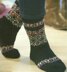 Kasbah Faux Fair Isle Socks