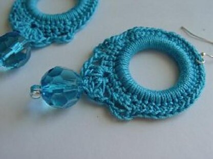 Brilliant Blue Summer Earrings Pattern